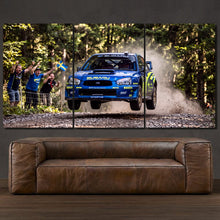 Load image into Gallery viewer, Subaru Impreza WRC Rally 3-piece framed canvas print – premium motorsport wall art