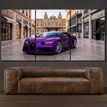 Load image into Gallery viewer, Bugatti Chiron Pur Sport Mat Armstrong 3-piece framed canvas print – premium motorsport wall art