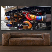 Load image into Gallery viewer, Lamborghini Huracan 3-piece framed canvas print – premium motorsport wall art