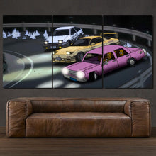 Load image into Gallery viewer, The Simpsons 3-piece framed canvas print – premium motorsport wall art