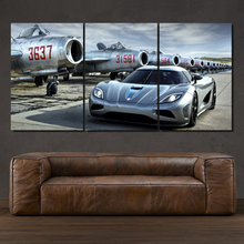 Load image into Gallery viewer, Koenigsegg Agera 3-piece framed canvas print – premium motorsport wall art