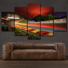 Load image into Gallery viewer, Circuit de Spa-Francorchamps 5-piece framed canvas print – wall art gift for sports car enthusiasts