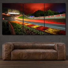 Load image into Gallery viewer, Circuit de Spa-Francorchamps 3-piece framed canvas print – premium motorsport wall art