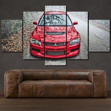 Load image into Gallery viewer, Mitsubishi Lancer Evolution EVO 9 5-piece framed canvas print – wall art gift for sports car enthusiasts