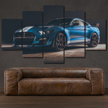 Load image into Gallery viewer, Ford Mustang Shelby GT500 5-piece framed canvas print – wall art gift for sports car enthusiasts