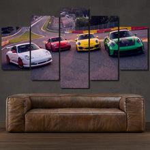 Load image into Gallery viewer, Porsche 911 GT3 RS Spa-Francorchamps 5-piece framed canvas print – wall art gift for sports car enthusiasts
