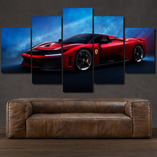 Load image into Gallery viewer, Ferrari F80 
5-piece framed canvas print – wall art gift for sports car enthusiasts