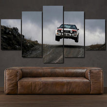 Load image into Gallery viewer, Audi Quattro Rally 5-piece framed canvas print – wall art gift for sports car enthusiasts