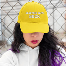 Load image into Gallery viewer, Electric Cars Suck Baseball Hat Cap FREE Shipping Worldwide!!