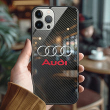 Load image into Gallery viewer, Audi Tempered Glass iPhone Case