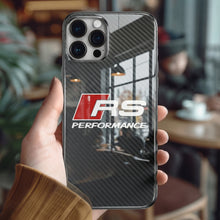Load image into Gallery viewer, Audi RS Performance Tempered Glass iPhone Case