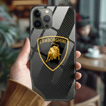 Load image into Gallery viewer, Lamborghini Tempered Glass iPhone Case