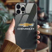 Load image into Gallery viewer, Chevrolet Tempered Glass iPhone Case