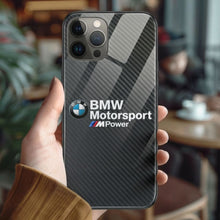 Load image into Gallery viewer, BMW M Power Motorsport Tempered Glass iPhone Case