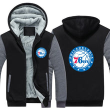 Load image into Gallery viewer, Philadelphia 76ers Hoodie Jacket Free Worldwide Shipping