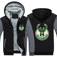 Load image into Gallery viewer, Milwaukee Bucks Hoodie Jacket Free Worldwide Shipping