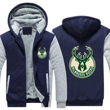 Load image into Gallery viewer, Milwaukee Bucks Hoodie Jacket Free Worldwide Shipping