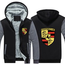 Load image into Gallery viewer, Porsche Logo Apparel | Premium Porsche Fan Hoodie Jacket
