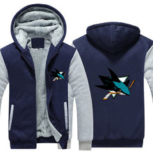 Load image into Gallery viewer, San Jose Sharks Hoodie Jacket Free Worldwide Shipping