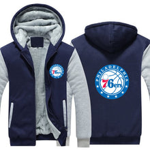 Load image into Gallery viewer, Philadelphia 76ers Hoodie Jacket Free Worldwide Shipping