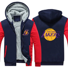 Load image into Gallery viewer, Los Angeles Lakers Hoodie Jacket Free Worldwide Shipping