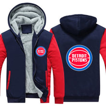 Load image into Gallery viewer, Detroit Pistons Hoodie Jacket Free Worldwide Shipping