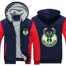 Load image into Gallery viewer, Milwaukee Bucks Hoodie Jacket Free Worldwide Shipping