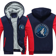 Load image into Gallery viewer, Minnesota Timberwolves Hoodie Jacket Free Worldwide Shipping