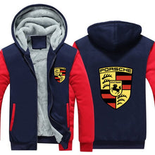 Load image into Gallery viewer, Porsche Logo Apparel | Premium Porsche Fan Hoodie Jacket