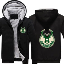 Load image into Gallery viewer, Milwaukee Bucks Hoodie Jacket Free Worldwide Shipping