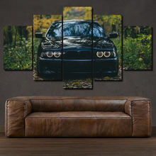 Load image into Gallery viewer, BMW E39 M5 5-piece framed canvas print – wall art gift for sports car enthusiasts